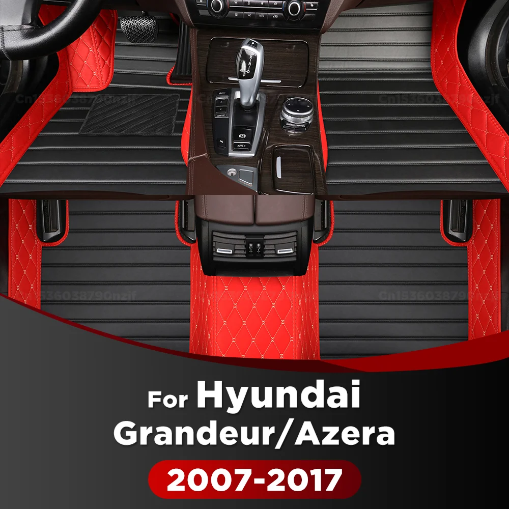 

For Hyundai Grandeur/Azera 2007-2017 16 15 14 13 12 Custom Car Floor Mat Trunk mat Automobile Carpet Cover Interior Accessories
