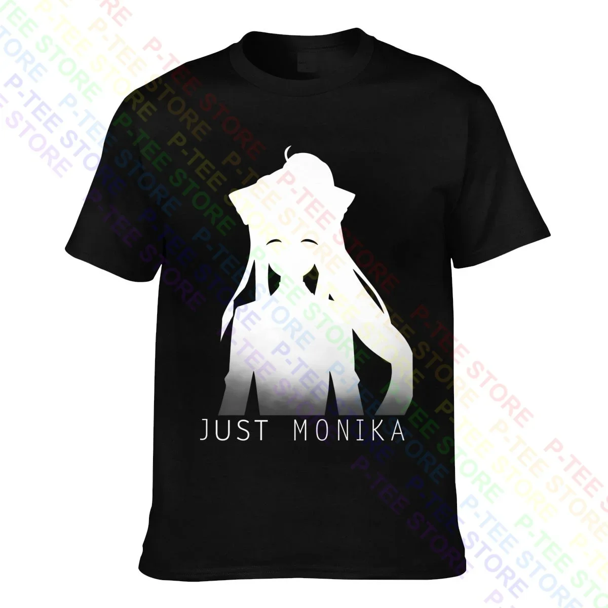 Just Monika Doki Doki T-shirt Tee Shirt Vtg Trend Hip Hop High Quality