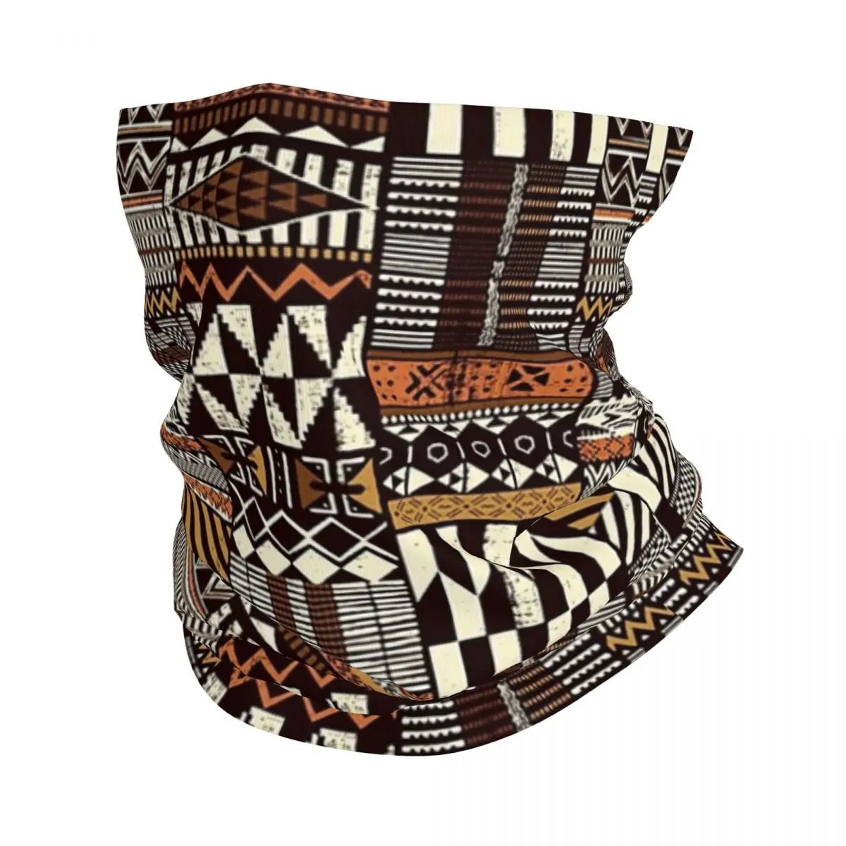 Native Tribal African Style Fabric Patchwork Bandana Neck Cover Printed Wrap Mask Scarf Multifunction Cycling Scarf Running