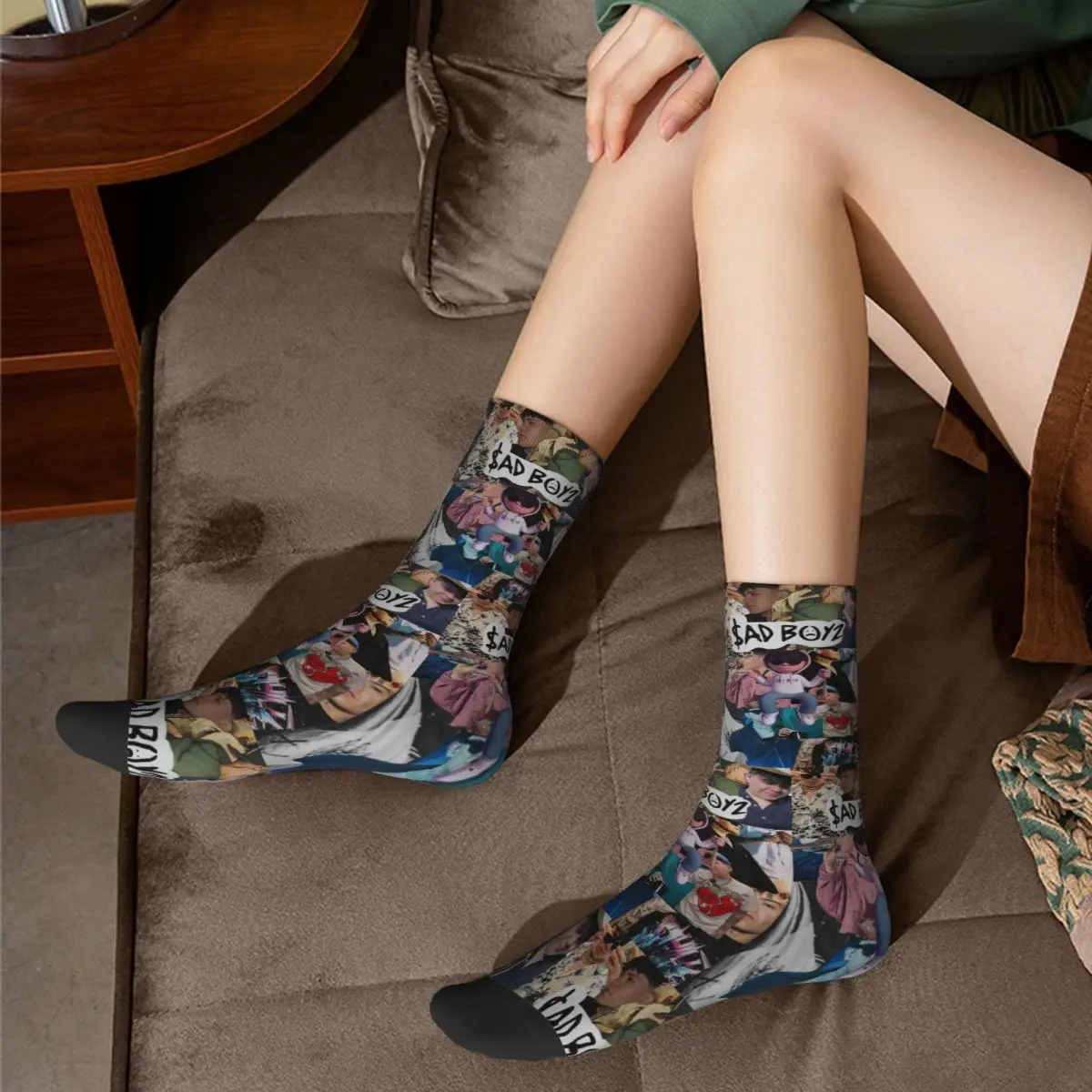 جميع المواسم طاقم جوارب جونيور H Merch Sad Boyz الجوارب مجنون الهيب هوب الجوارب الطويلة اكسسوارات للرجال النساء الهدايا