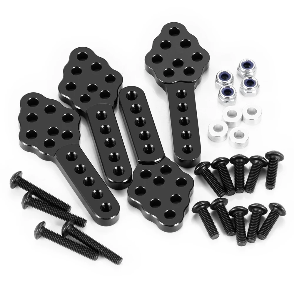 AXSPEED Aluminum Alloy Adjustable Front Rear Suspension Shock Mount Lift Kit for Axial SCX10 1/10 RC Crawler Car Upgrade Parts
