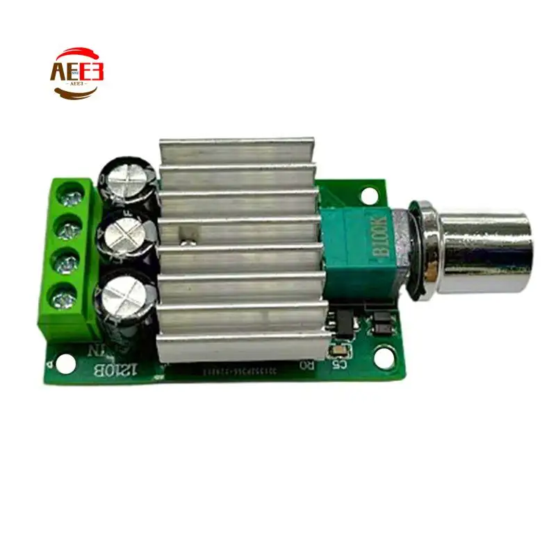 

Регулятор скорости AEE3-1 PCS 12В 24В 10А с диммером для вентиляторов, двигателей и светодиодных ламп