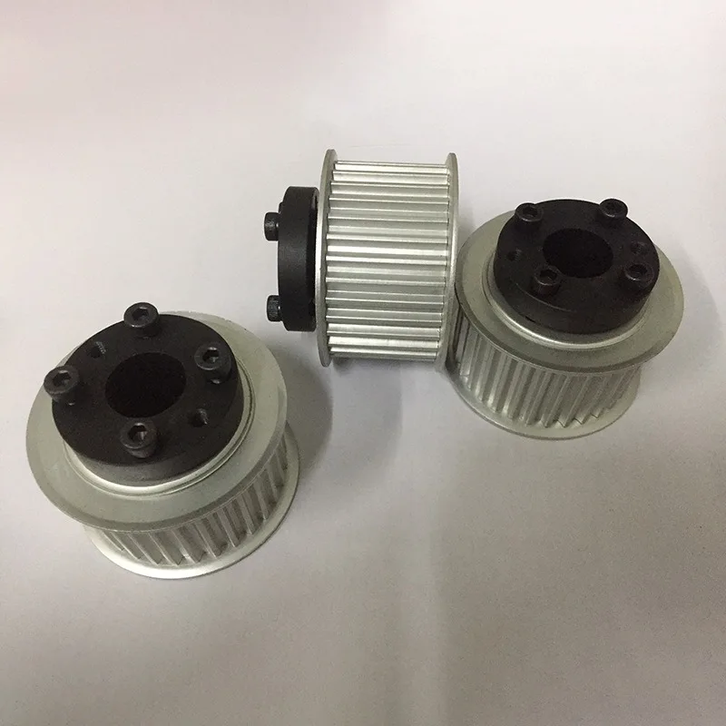 3PCS Aluminum S8M Timing Pulley Keyless Synchronous Belt Wheel for CNC Machine Transmission