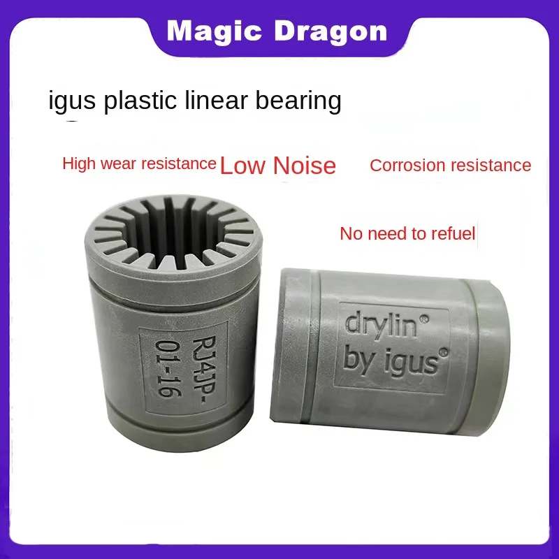 

igus Genuine RJ4JP01 Engineering Plastic Linear Bearing 3D printer LM8UU 8x15x24MM RJ4JP 01-08 01-10 01-12 01-16 01-20 01-25
