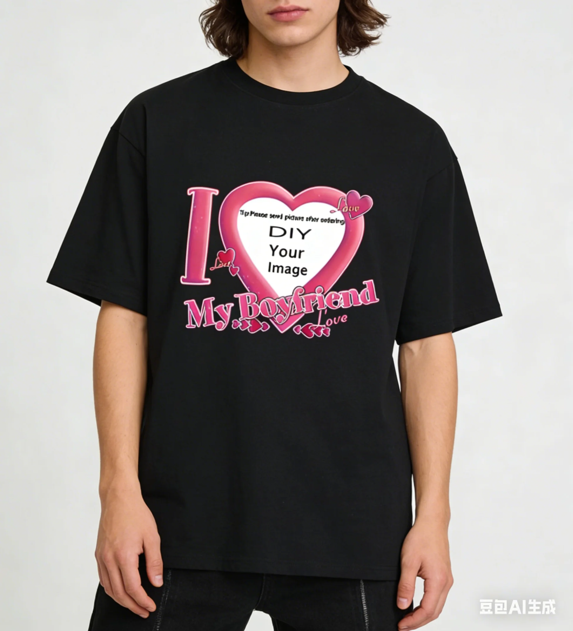 I Love My Boyfriend Coupon Tshirts High Quality Women/Men T-shirts Short Sleeve Summer Tee-shirt DIY Customized Printing