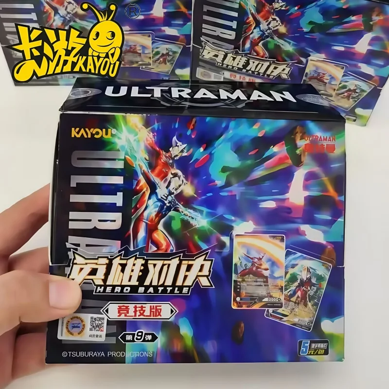 

Новая оригинальная коробка для карт Kayou Ultraman Hero Duel Competitive Edition 9th Bullet с оригинальными картами Sairo Kr Tiga, подарок ребенку