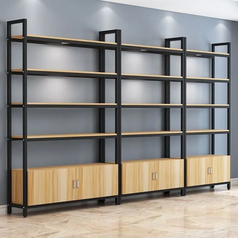 Multi Layer Iron Shelf Household Cosmetics Display Cabinet Supermarket Storage Rack Removable Metal Shelving Unit for