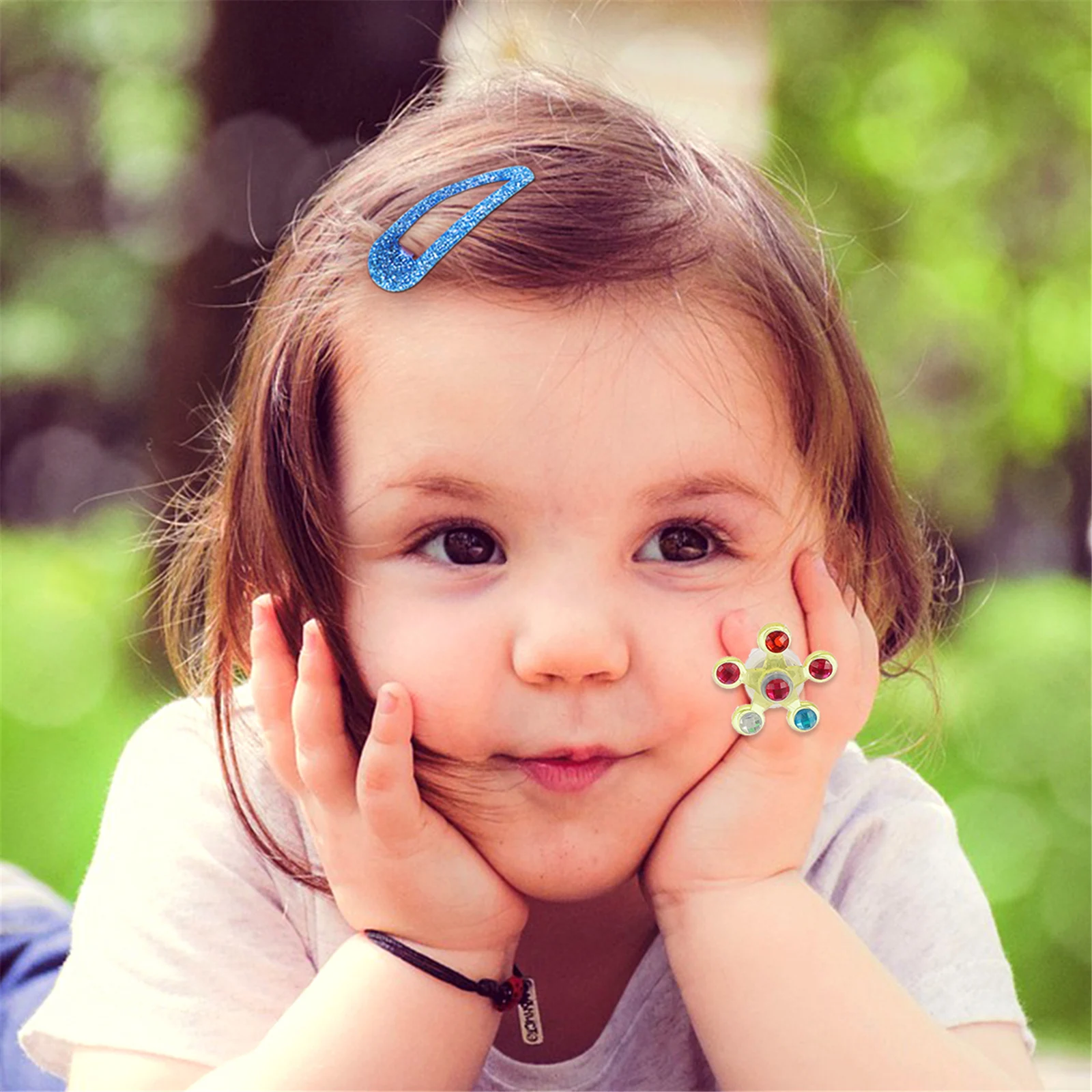 

6 Pcs Glowing Ring The Luminous Rings Funny Kids Chic Light up Finger Cartoon Plastic Flashing Child