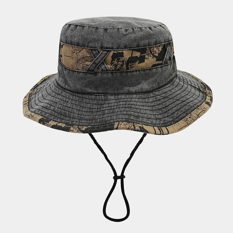 Spring Summer Cotton Letter Embroidery Pattern Bucket Hat Fisherman Hat Outdoor Travel Sun Cap For Men And Women 153