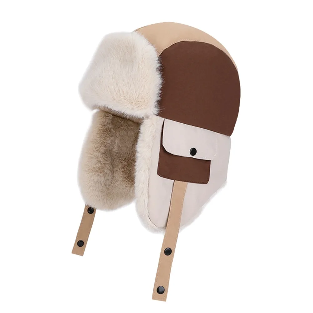 

Fashion Warm Children's Winter Hats Windproof Pilot Hat Thickening Cold Proof Ear Protection Cap