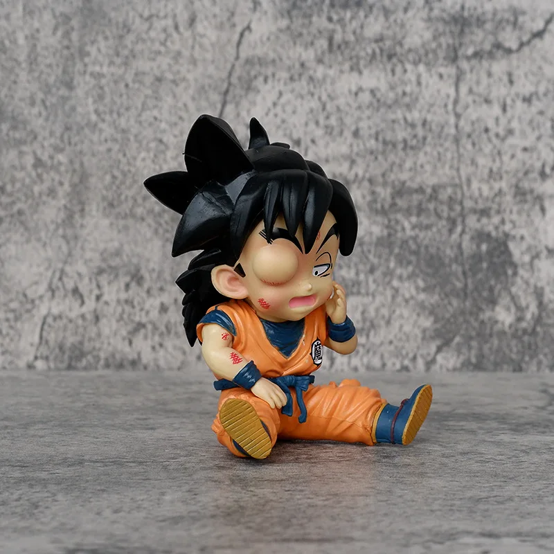 Anime Dragon Ball Son Gohan One-eyed Goku Action Figure Statue PVC Model Dolls Collections Kids Toys 11cm