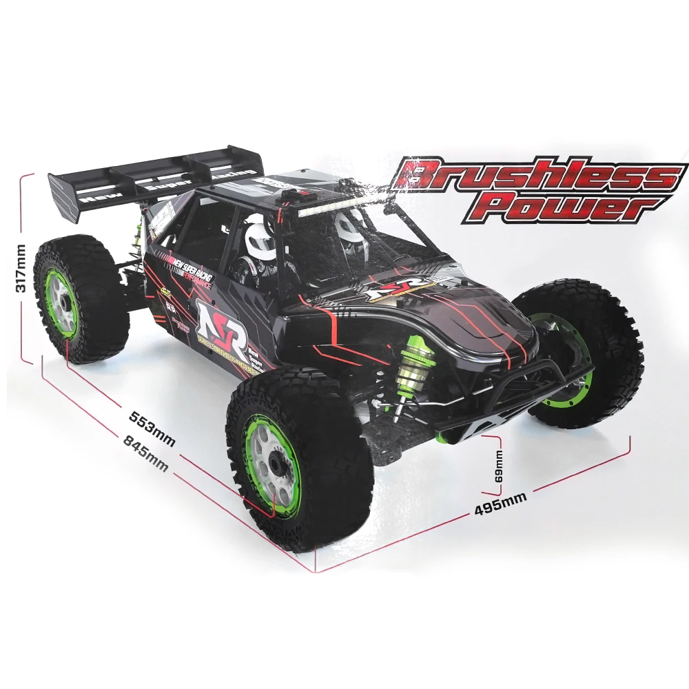 NSR 5XL-E 8S 브러시리스 4WD RTR 1/5 RC 전동 무선 조종 모델카 오프로드 사막 트럭 버기 레이싱 성인 어린이 장난감