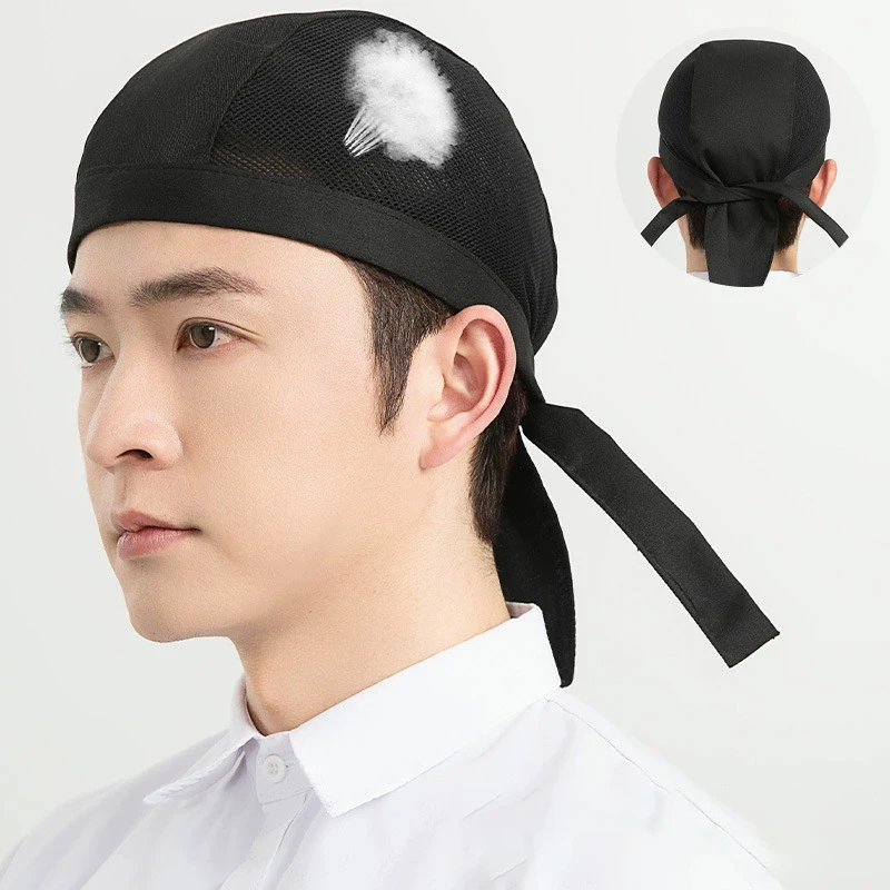 Breathable Mesh Cook Hat 3pcs Chef Hat Food Service Kitchen Work Cap Hotel Restaurant Canteen Bakery Baker Household Cooking Cap