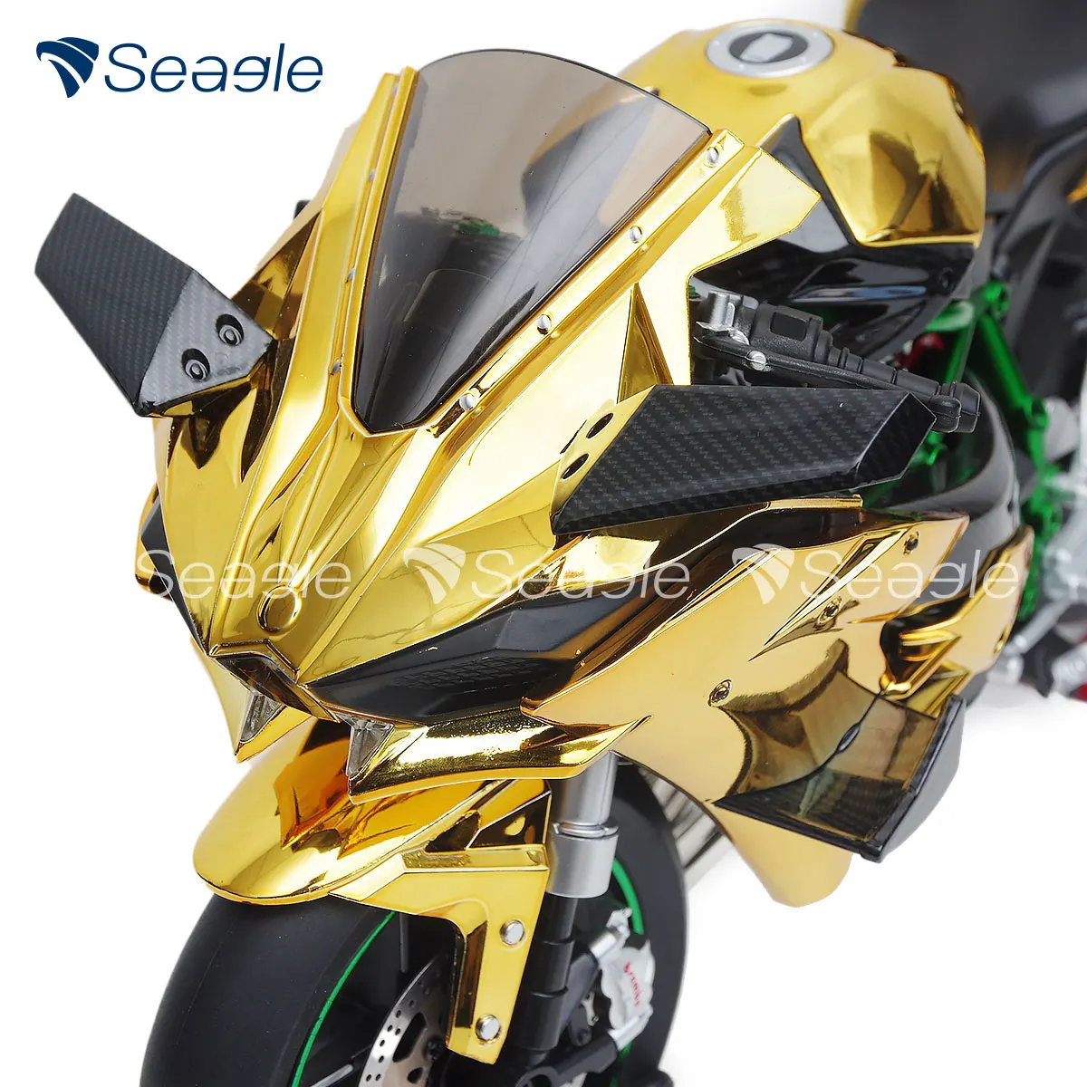 1:6 H2R Alloy Racing Motorcycle Collection Big Size Gift Box Simulation Diecast Spray Motorbike Model Gift for Man Boy