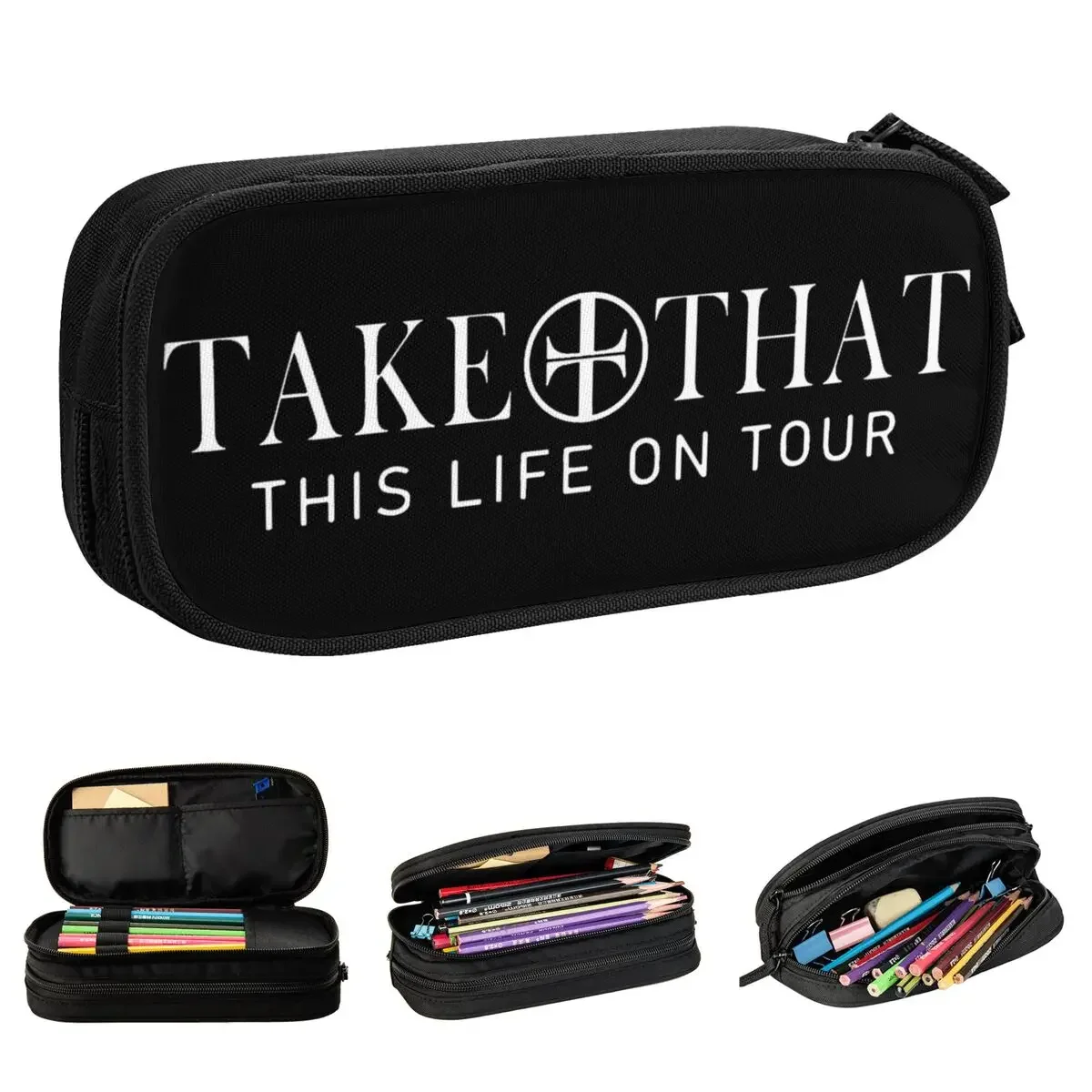 

Take That This Life On Tour 2024 Pencil Cases New TT Band Pen Bag Student Large Storage Office Cosmetic Pencilcases