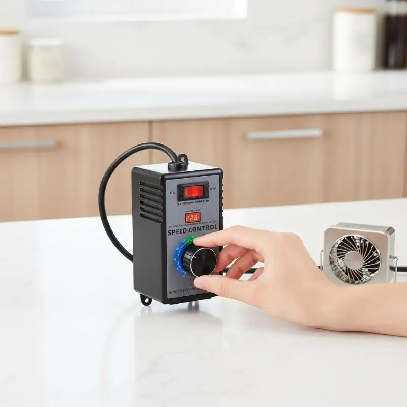 4000W Fan Motor Speed Controller Angle Grinder Regulator 220V 110V High Power for Hand Tool Home Improvement Projects Use
