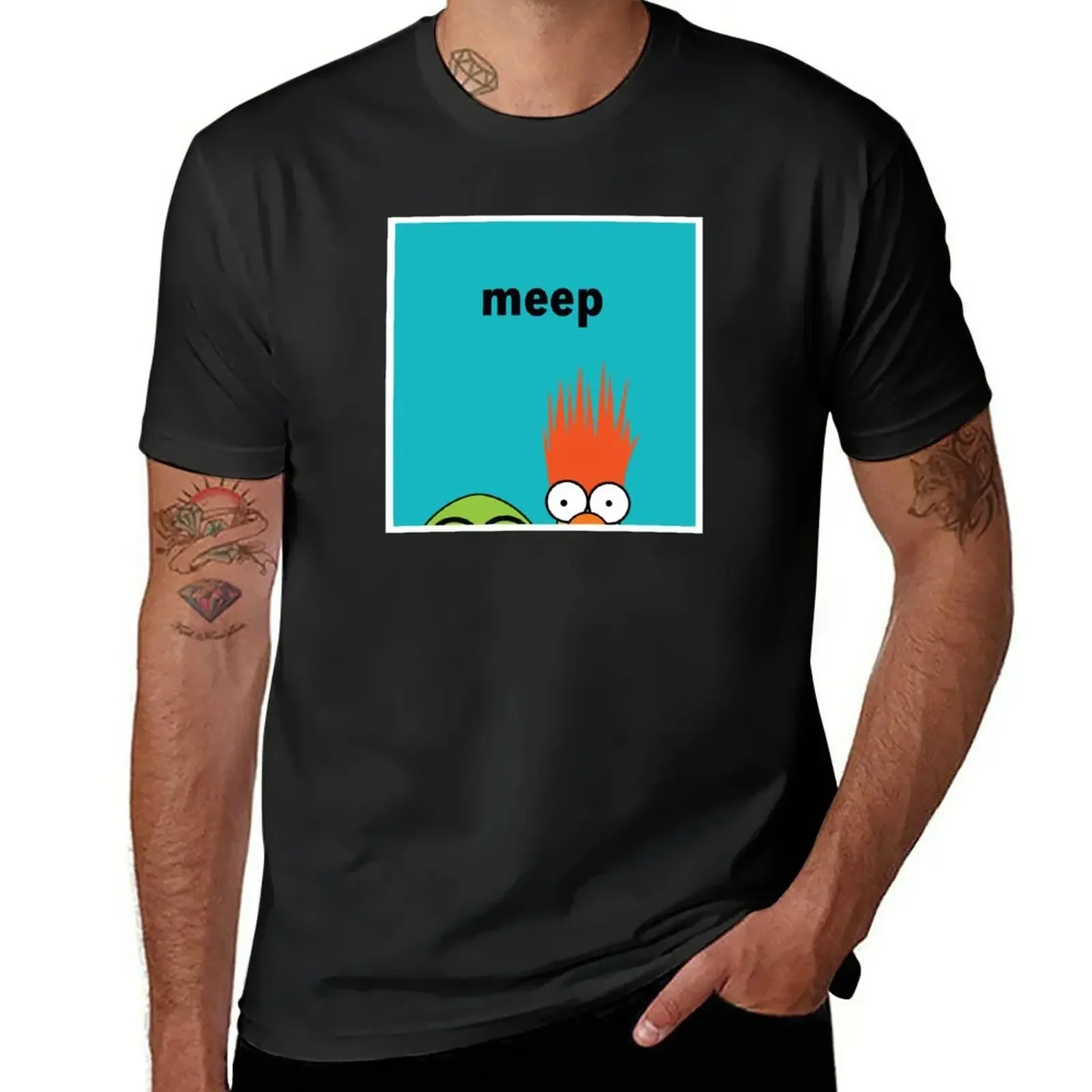 Short Sleeve Graphic Round Neck New Beaker Meep Funny Tv Show T-Shirt graphic heavy weight t shirts for streetwear anime clothes