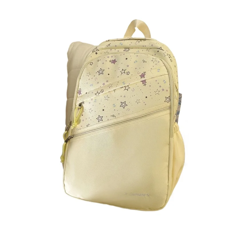 2026 Junior High School Student Schoolbag Versatile Cute Girl New Large-capacity High School Student Casual Lightweight Backpack