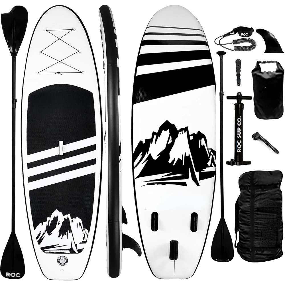 Opblaasbare Stand-Up Paddleboards Met Premium Sup Paddleboard-Accessoires, Breed Stabiel Ontwerp, Antislip Comfortdek