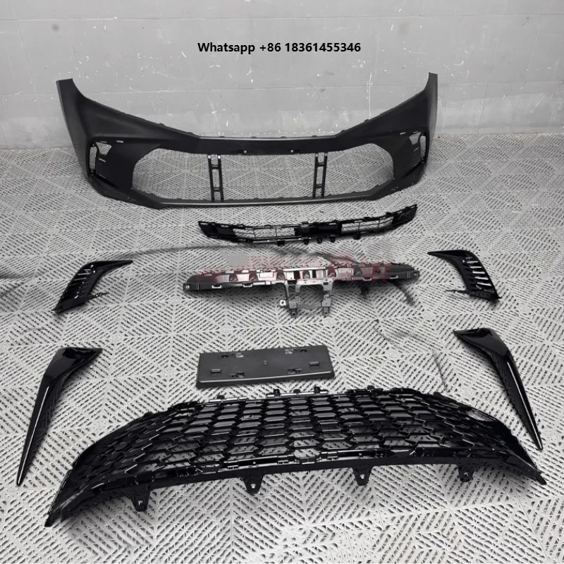 

For Camry 9th Upgraded to New Style Bumper Unpainted Body Kit Car Front Bumper Grille Assembly