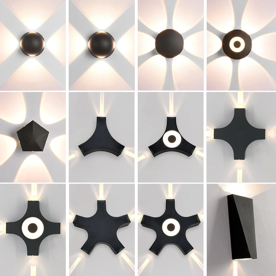 

LED Wall Lamp AC85-265V 3W 4W 5W 6W 7W 8W 12W ABS Lamp Contempory Stable Safe And Durable HIgh Brightness Energy Saving