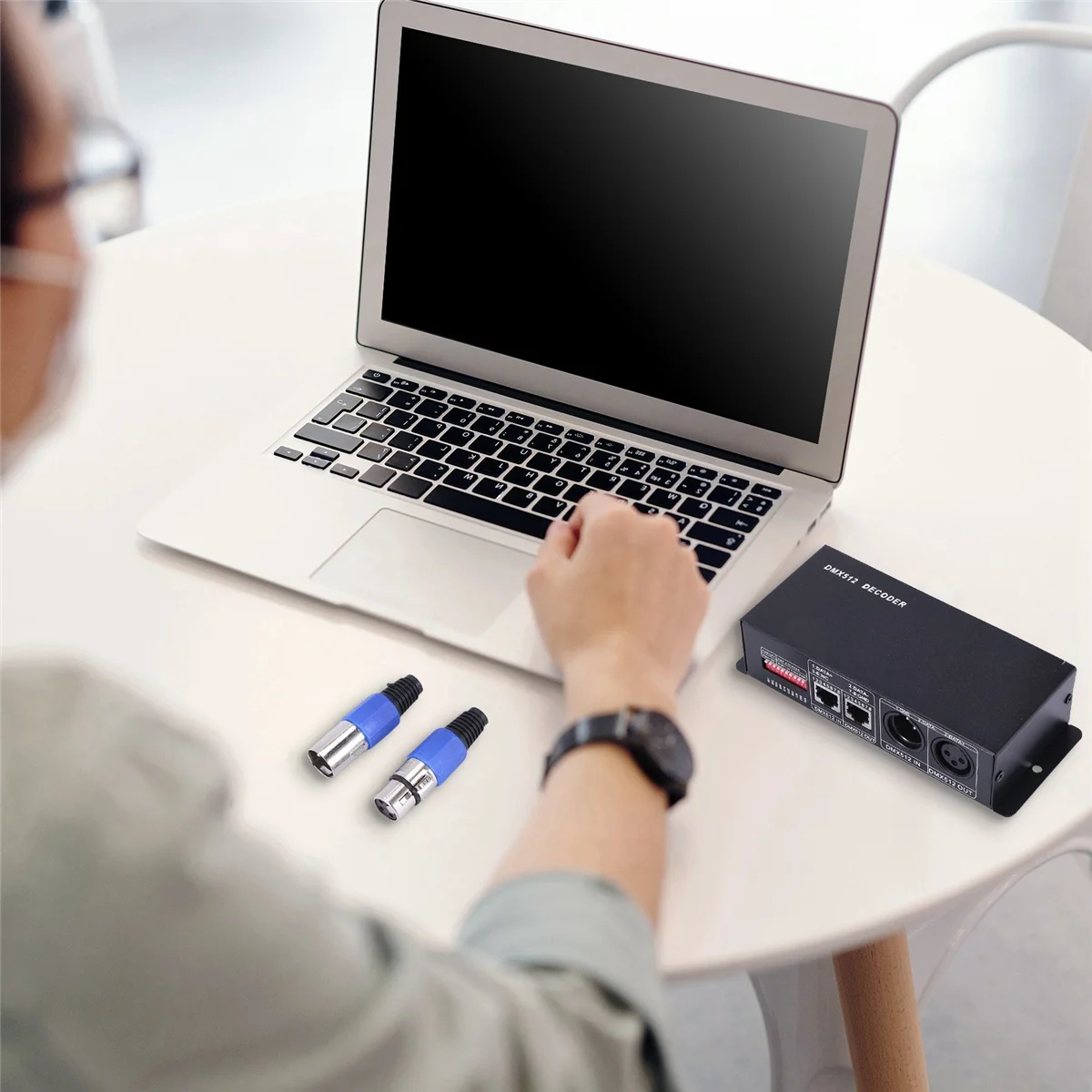 A9oP- DMX 512 4CH x 8A Decoder LED Controller 4 Channel Driver RGBW LED Tape DC 12V - 24V