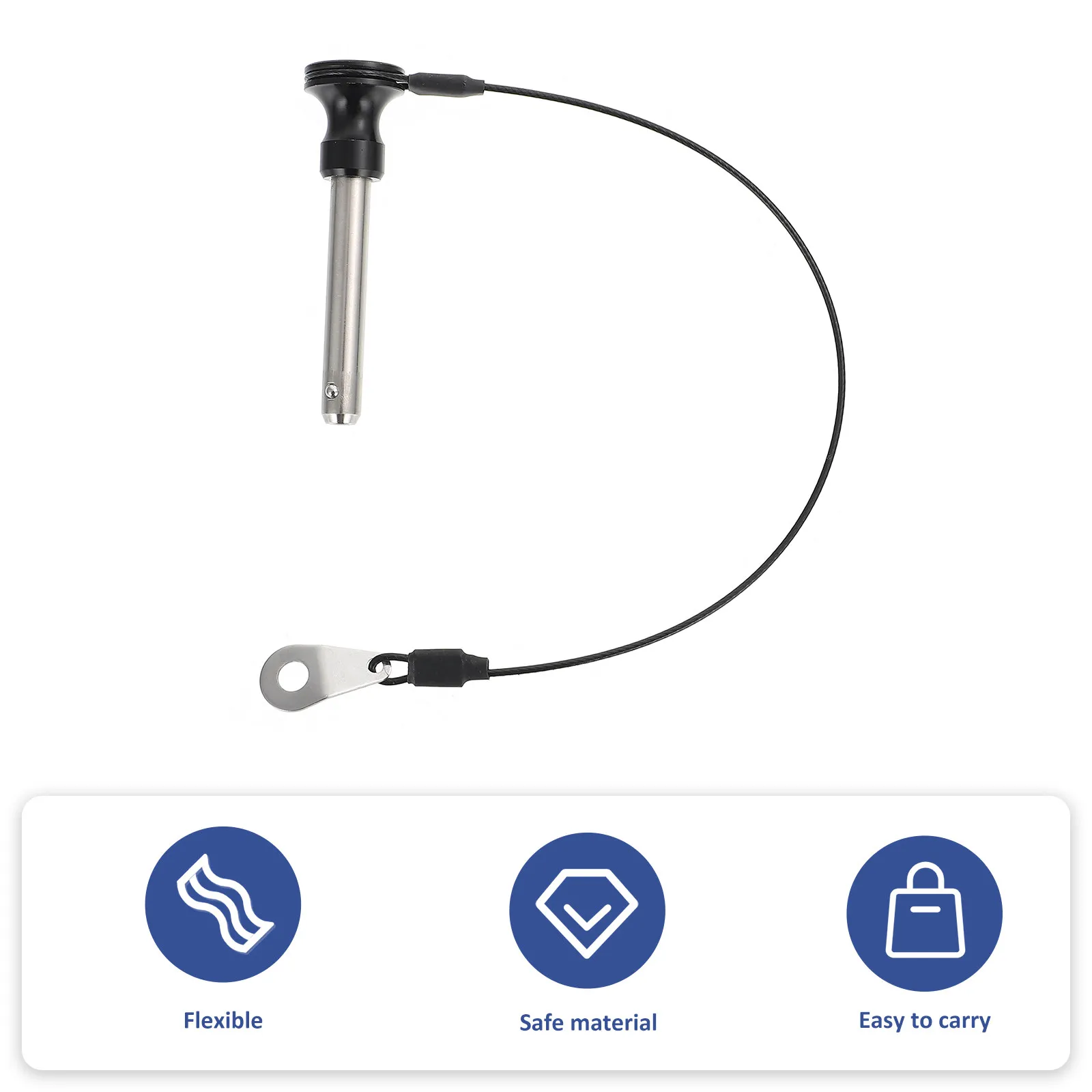 Ball Lock Pin Stainless Steel Snap Buckle Self-Locking Push Button Quick Pull Indexing Positioning Safety Pin Marine Spring