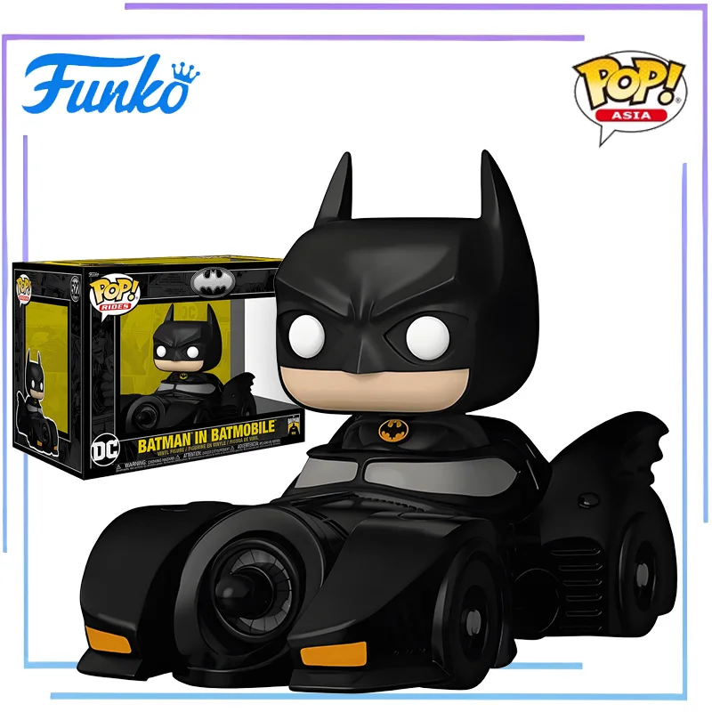 

Genuine Edition FUNKO POP Batman's 85th Anniversary - Batman Riding A Batcycle Figure Ornament Model Toys Collectible Model