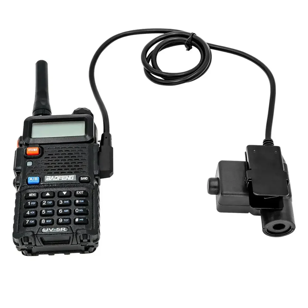 TCIHEADSET U94 PTT-System, militärischer taktischer Headset-Adapter, Push to Talk für Kenwood/Motorala 2-Wege/Motorola/ICOM/Midland/Telefon