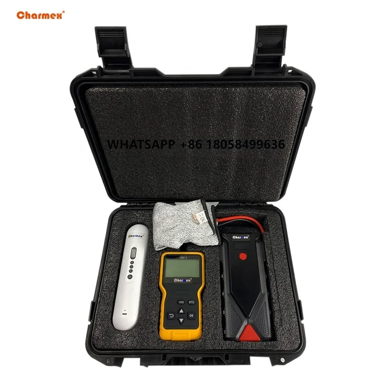 

Car Auto Emergency Roadside Assistance Safety Kit Diagnosis Jump Start Portable Inflator Tool Box