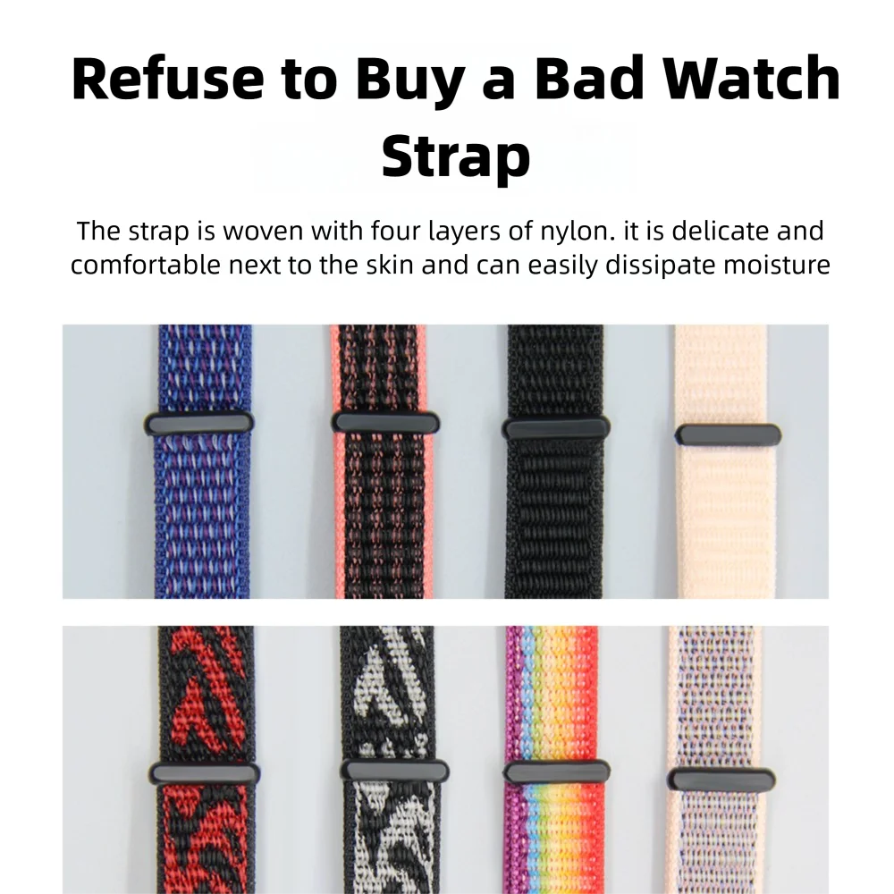 Nylon Watch Strap with Protective Case For Redmi Band 2 Quick Release Hard-wearing Replacement Adjustable Sport Smart Watch Band
