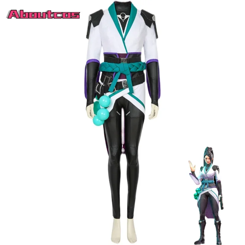 

Game Valorant Sage Cosplay Costume Halloween Carnival Party Uniform Costom For Women Men