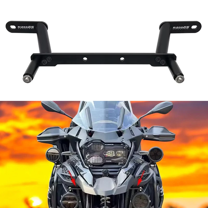 For BMW R 1200 GS LC ADV R1250 GS adventure 2013-2023 R1200GS R1250GS Led Driving Lights Auxiliary Light Mounting Front Bracket