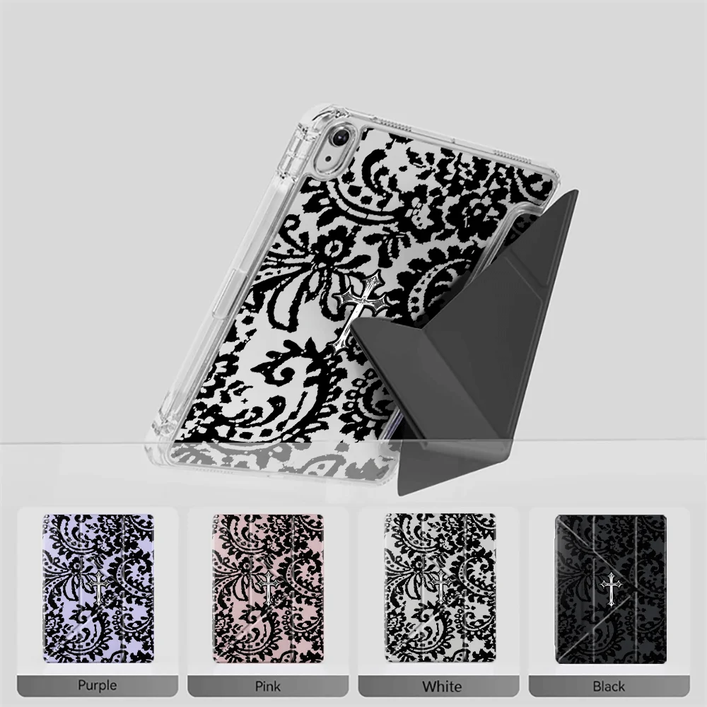 

Tablet Case For iPad Air 4 5 M3 M2 1 2 M4 11inch Pro 11th 10th 9th 8th 7th 12.9inch Mini 6 7 Pro 2025 Y-Fold Holder Cover