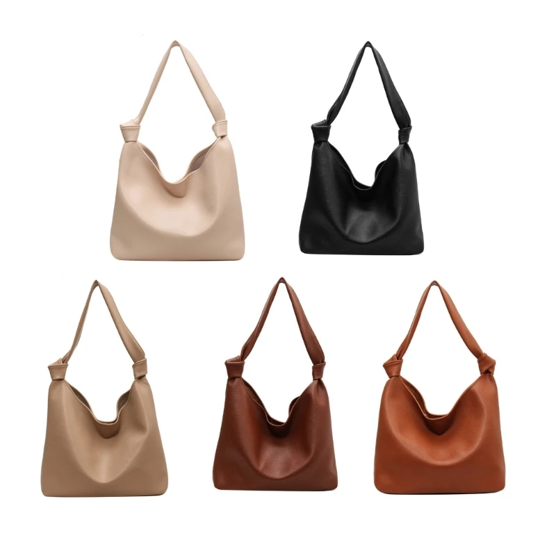 Women Soft Tote Bag with Adjustable Shoulder Strap Casual Handbag Stylish Bag Solid Color Bag for Daily Use for Girls