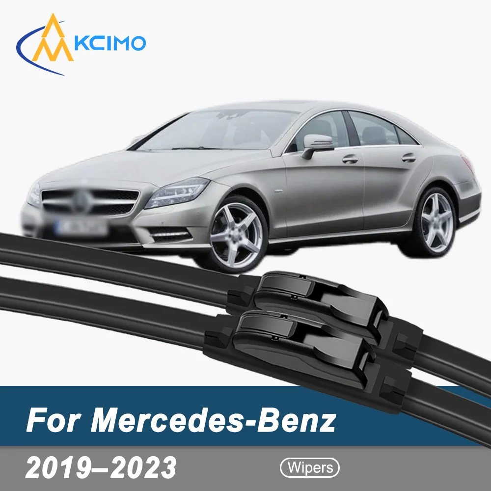 

For Mercedes-Benz CLS-Class C257 2019-2023 Boneless Silent Wiper Blades (Pair) Easy Installation Fast Water Evacuation
