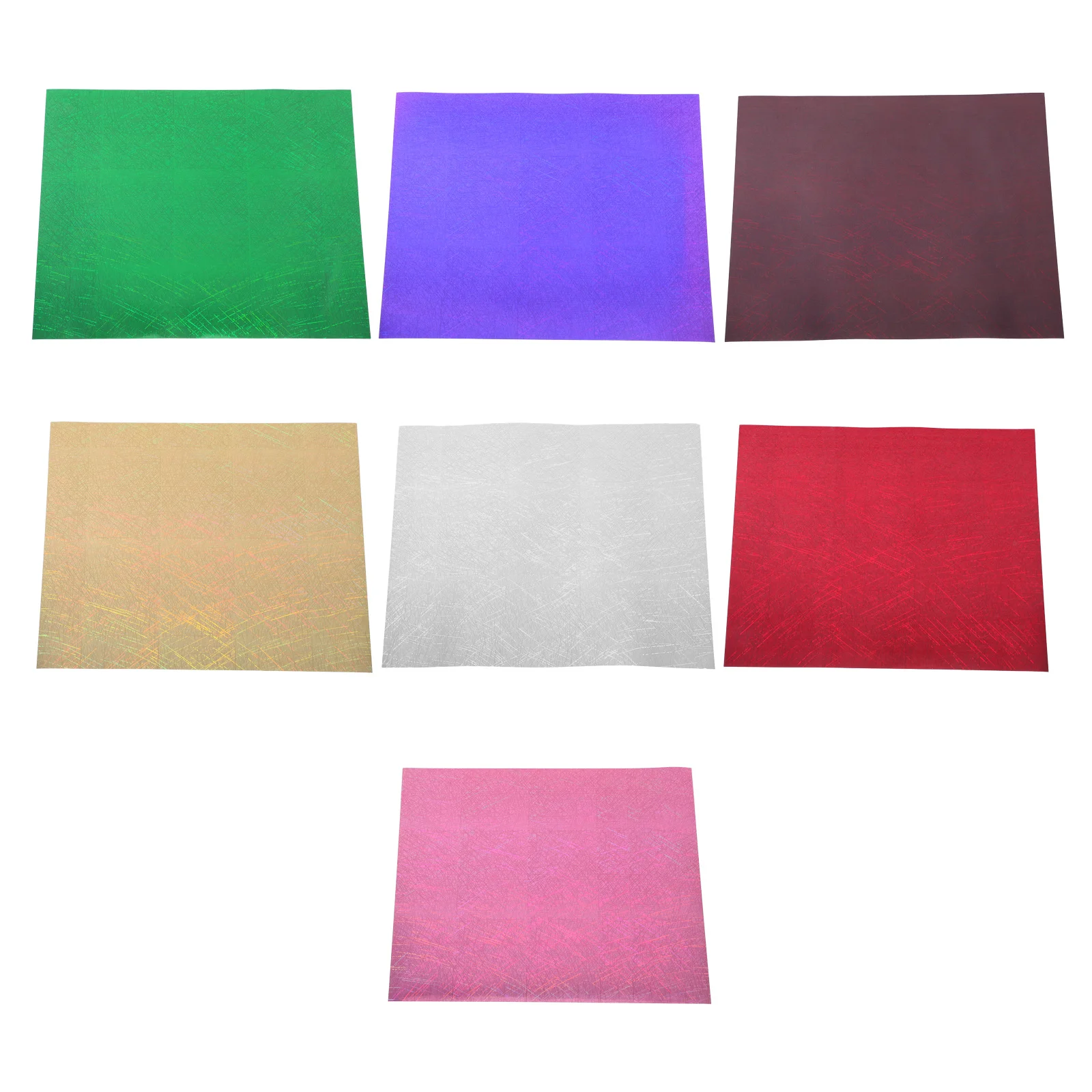 

7Pcs Holographic Chrome Stripe Htv Vinyl Iron on for T-Shirts DIY Clothing Decoration Heat Transfer Film Crafts