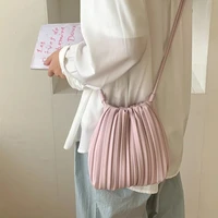 Summer Fashion New Crossbody Bag Women's PU Single Shoulder Mini Bag Luxury Versatile Pleated Casual Small Square Bag Handbags - Image 4