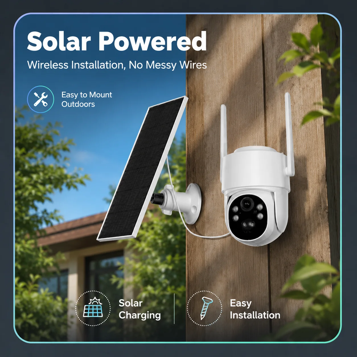 5GHz WiFi 5MP Outdoor Solar Sa - Home Cinema Sony ulasan dan harga