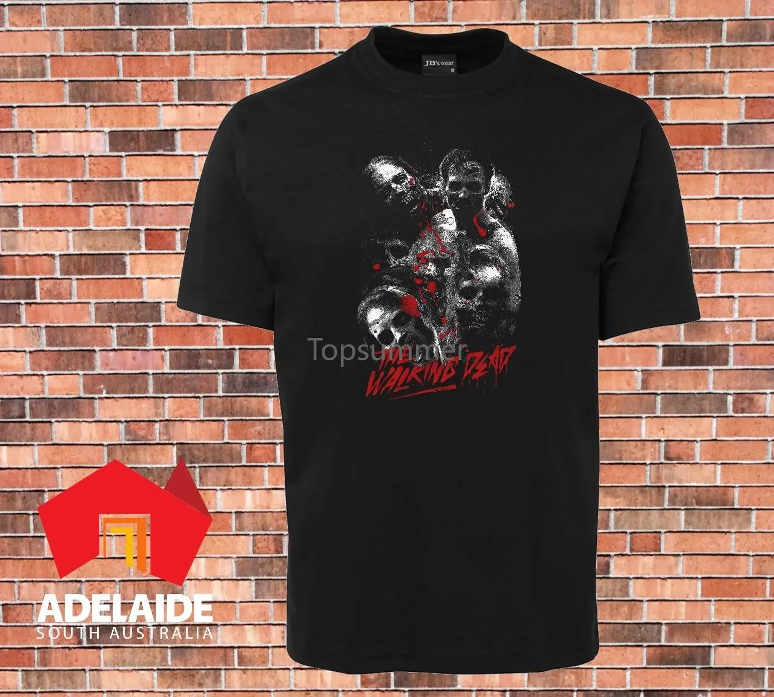 2019 Hot Sale 100% Cotton T-Shirt With The Walking Dead Design On The Front In Sizes Sm To 3Xl Tee Shirt