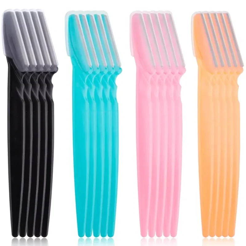 ใบมีดโกนขนคิ้ว 100/50/20 ชิ้น ใบมีดโกนหนวด 3 สี เครื่องโกนขนใบหน้า เครื่องกำจัดขน เครื่องโกนหนวดแบบปลอดภัย อุปกรณ์ไมโครเบลดดิ้ง