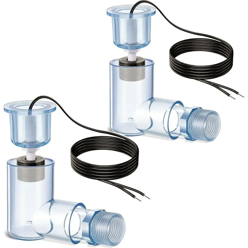 -November SS2 Float Switch 2-Pack L-Shaped, Includes 3/4 Inch Adaptor, Wire, Water Level Detection Accessory For AC Systems