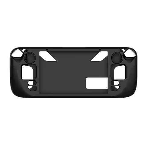 Silicone Console Housing Anti Slip Soft Shell Game Console Frame with Foldable Bracket Replacement Accessories for Steam Deck