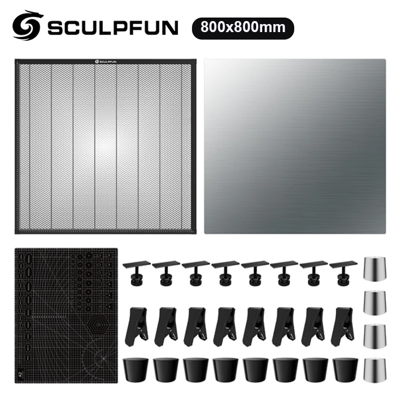 SCULPFUN Laser Cutting Honeycomb 800x800mm Panel Workbench Suitable for Diode CO2 Laser Engraving Machine S30 Ultra Series