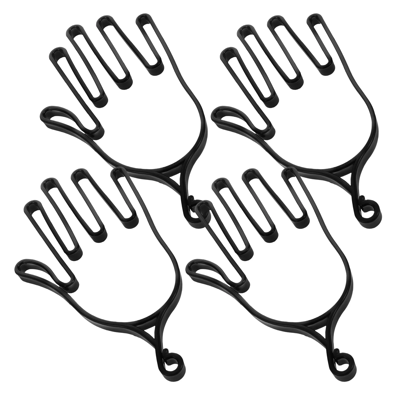 4 Pcs Golf Glove Holder Accessories Gloves Stretcher Support Hanger Shaper Rack Plastic Tools