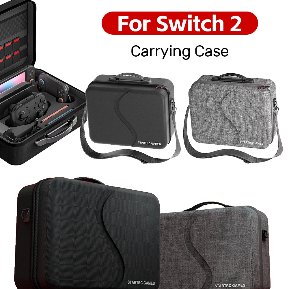 

Large Carrying Bag for Switch 2 Protective Case with Handle & Shoulder Strap Travel Storage Bag for NS 2 full set of accessories