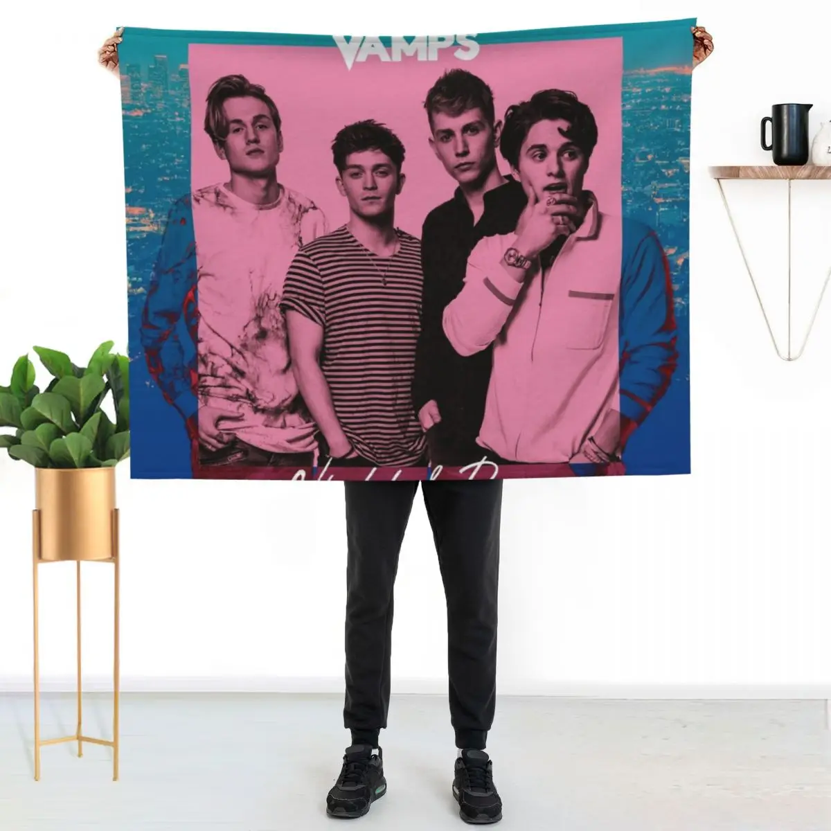 Night & Day Throw Blanket Tourist Fashion Sofas Cute Stuffeds Single Flannel Fabric Blankets