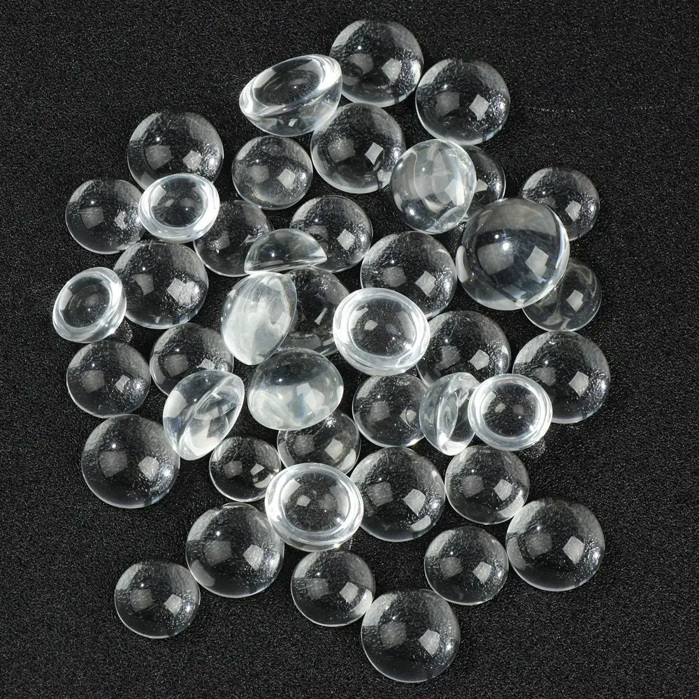 20Pcs 6~20mm Transparent Clear Crystal Doll Eyes Toy Doll Glass Eyes Chips DIY Crafts Doll Eyeballs Accessories