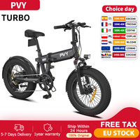PVY Electric Bike Peak 500W Powerful Motor 48V13AH Ebike Shimano 7-Speed Gears 20*4.0 \