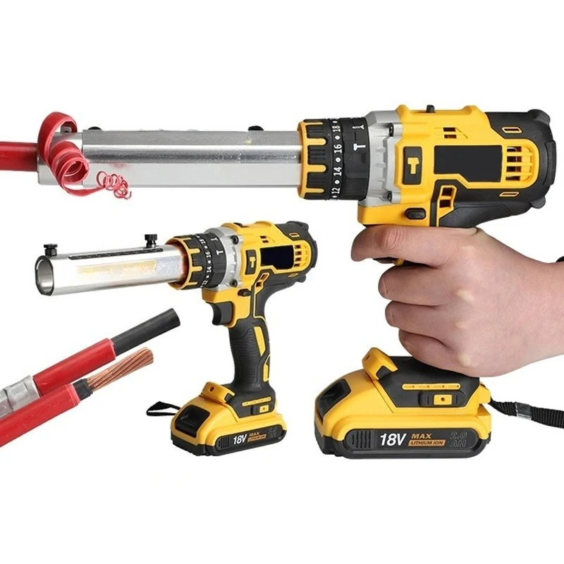 Rechargeable Cable Stripping Cutting Tool Portable Cable Stripper Lithium Battery ECS-28 Fast Single Strand Wire Stripper 50-300